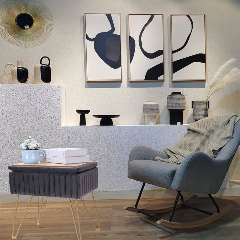With Storage Small Ottoman