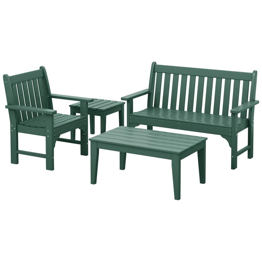 Laguna poly Garden Chair 4-Piece Porch Set