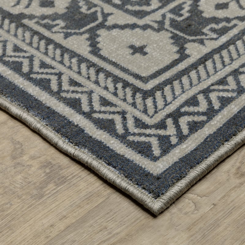 Style Haven Ingram Two-Tone Triple Medallions Area Rug