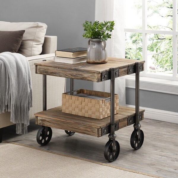 Industrial farmhouse side table hotsell