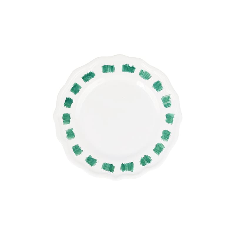 viva by VIETRI Lisbon Green Stitch Cocktail Plate