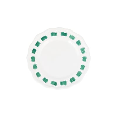 viva by VIETRI Lisbon Green Stitch Cocktail Plate