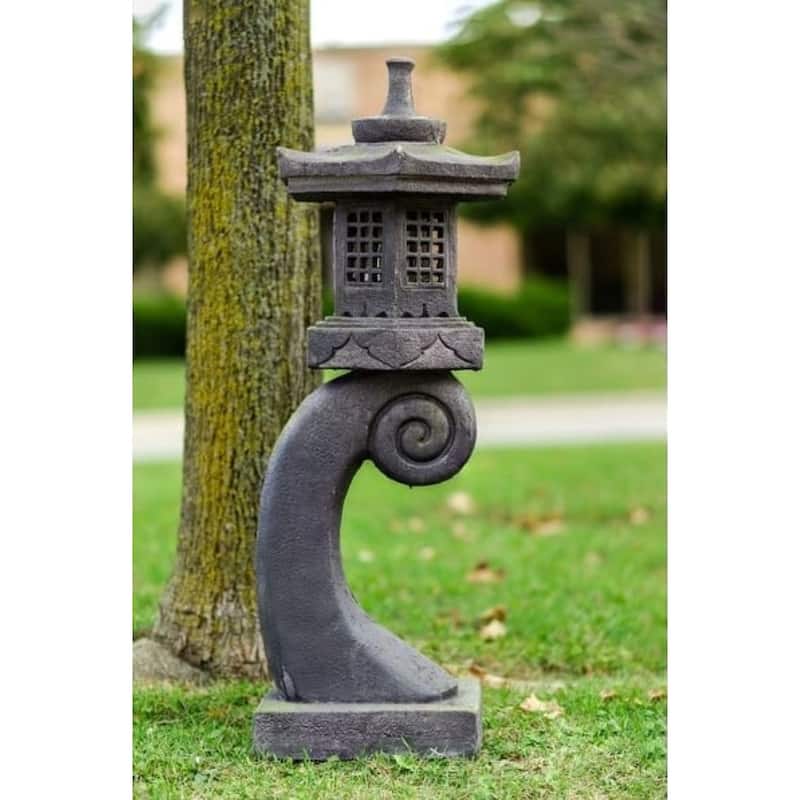 40" Curved Pagoda Lantern with Magnetic Door