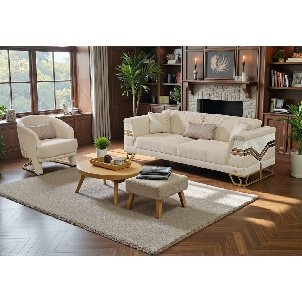 Oaklyn 3 Pieces Living Room Sets 1 Sofa 2 Chair