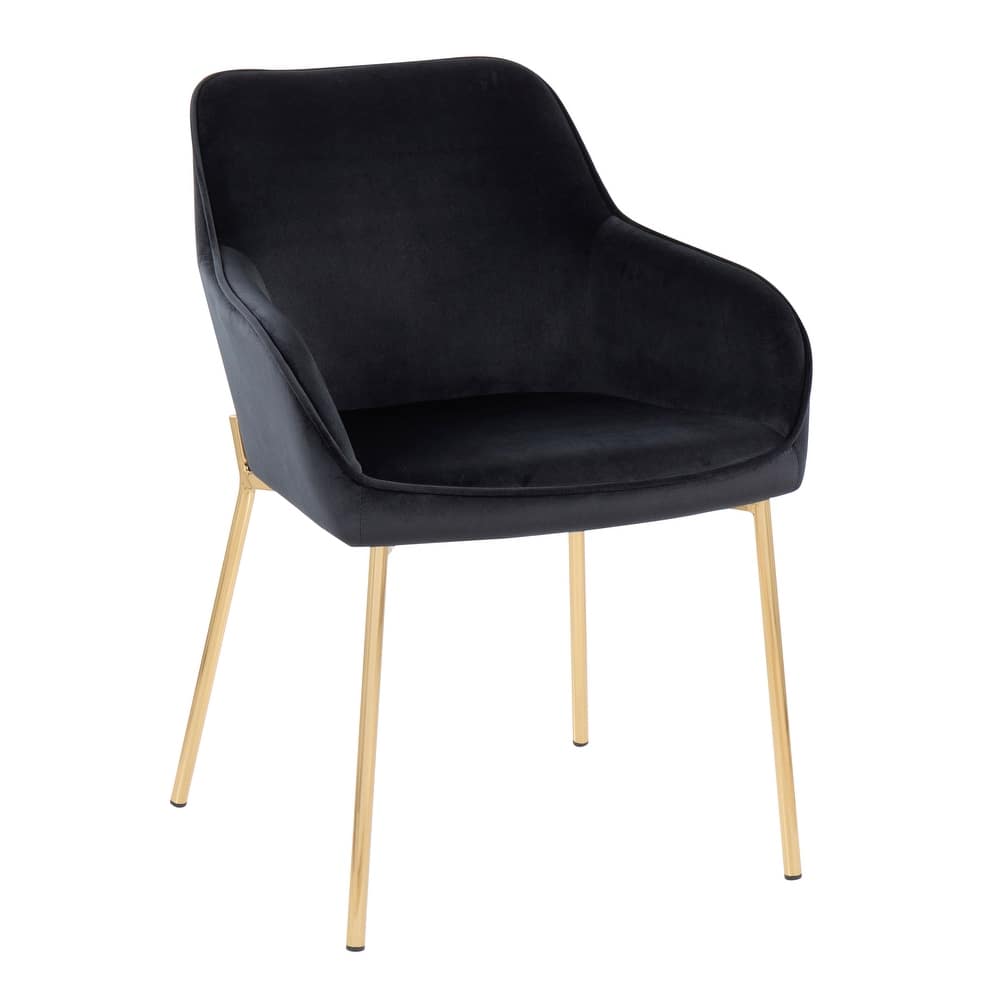 Silver Orchid Galotti Gold Upholstered Dining Chair (Set of 2)