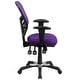 preview thumbnail 162 of 164, Nicholas Mid-Back Blue Mesh Multifunction Executive Swivel Ergonomic Office Chair with Adjustable Arms