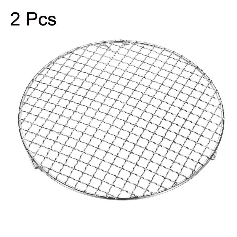 2pcs Round Cooking Rack 10.2" 201 Stainless Steel Barbecue Grill with 20mm Legs - 10.2 Inch
