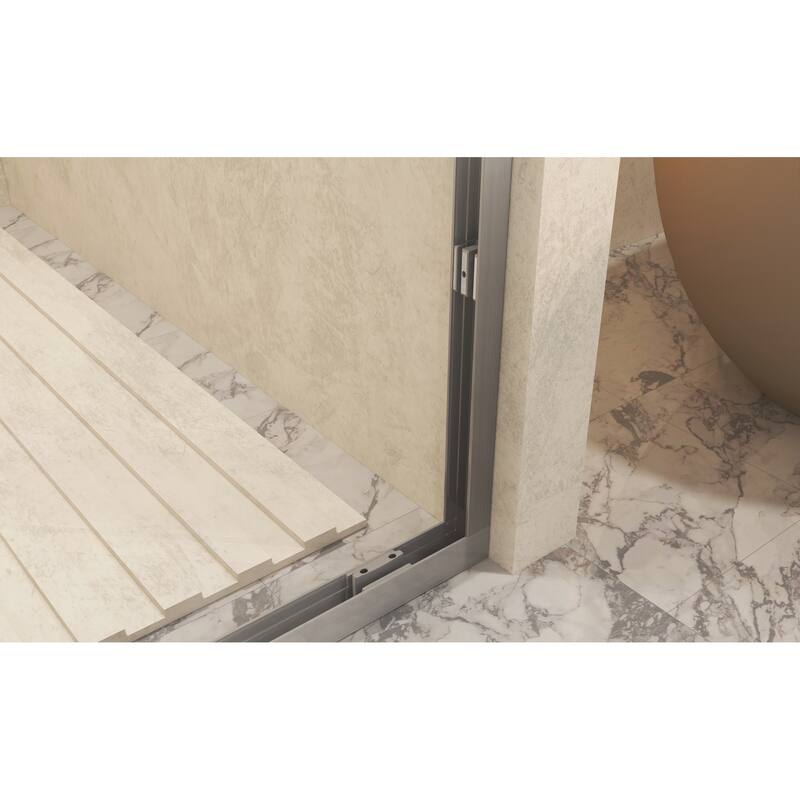 Premium Double Sliding Shower Door with Advanced Safety Features and Stylish Design