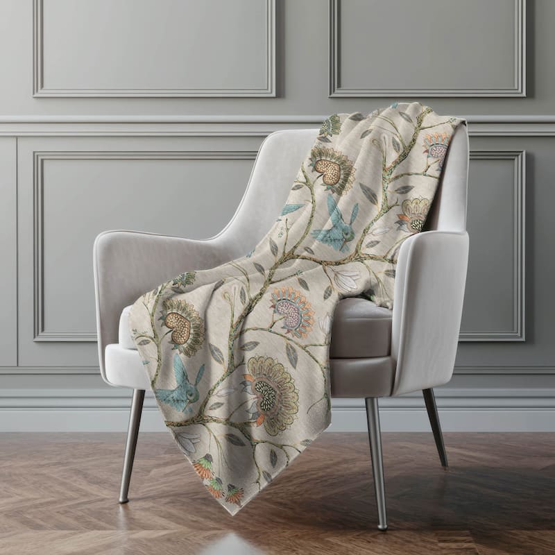 Premium Machine Washable ASB174 Hummingbird Sherpa Throw Blanket