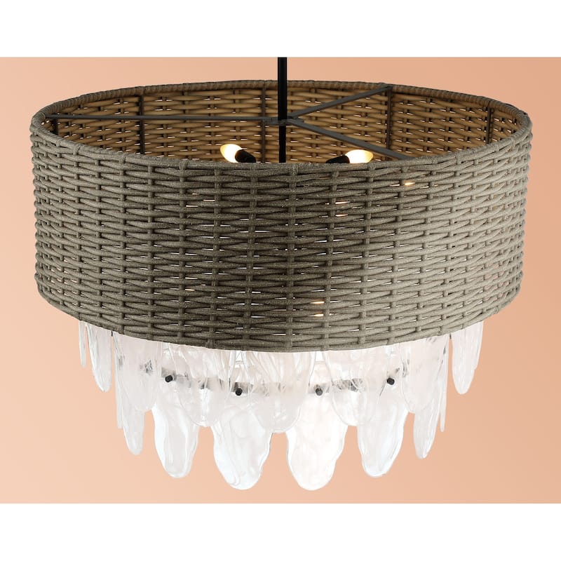 Minka Lavery 5297 Breaker Isle 9 Light 33" Wide Crystal Pendant
