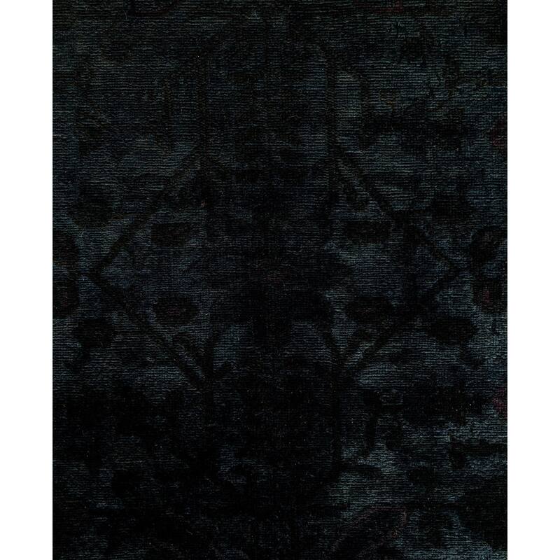 Overdyed One-of-a-Kind Hand-Knotted Area Rug - Green - 4' 2" x 6' 1"