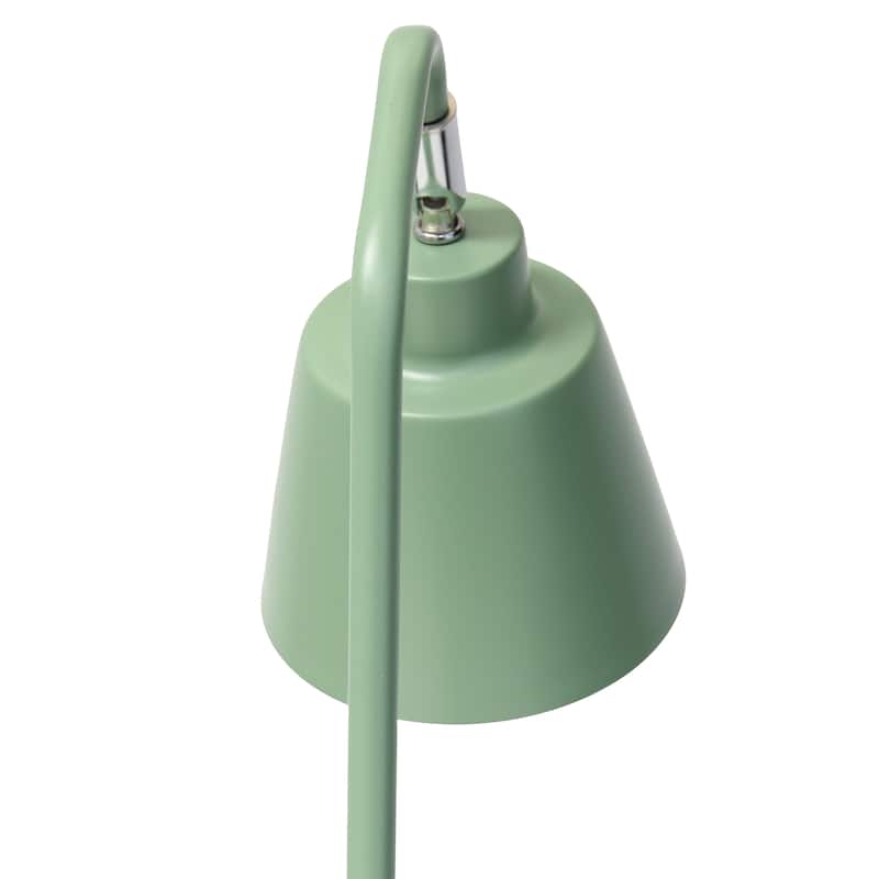 Metal Desk Lamp with Adjustable Cone Shade for Modern Workspace - 7.80 x 5.60 x 16 in. (L x W x H)