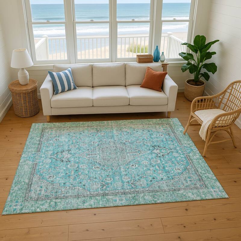 Premium Washable Super Soft Vintage Traditional Mayfield Rug