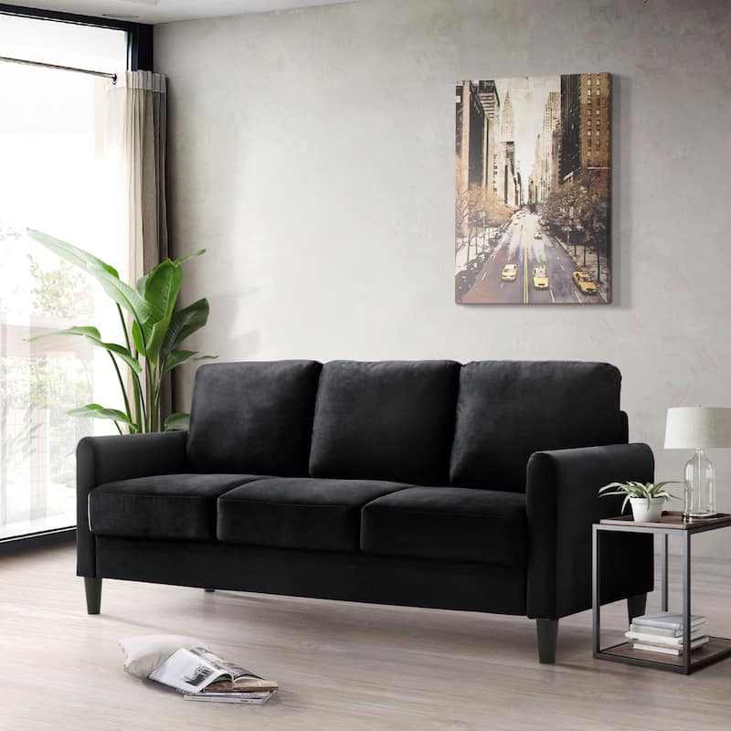 Clayfell Airell Velvet Arm Living Room Set