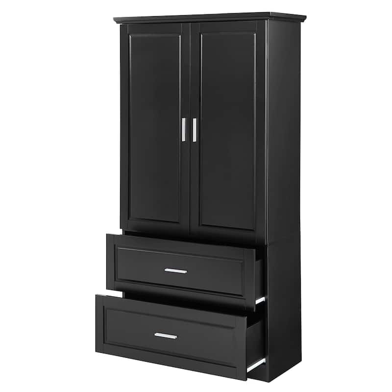 Modern Wooden Bathroom Linen Cabinet