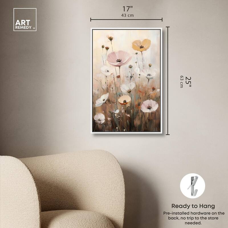Delicate Flowers in Bloom Canvas by Art Remedy