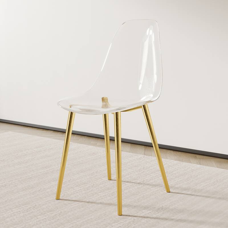 Modern Kitchen Transparency Dining Room Chairs Set of 6