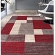 preview thumbnail 75 of 90, World Rug Gallery Modern Boxes Design Non-slip (Non-skid) Area Rug