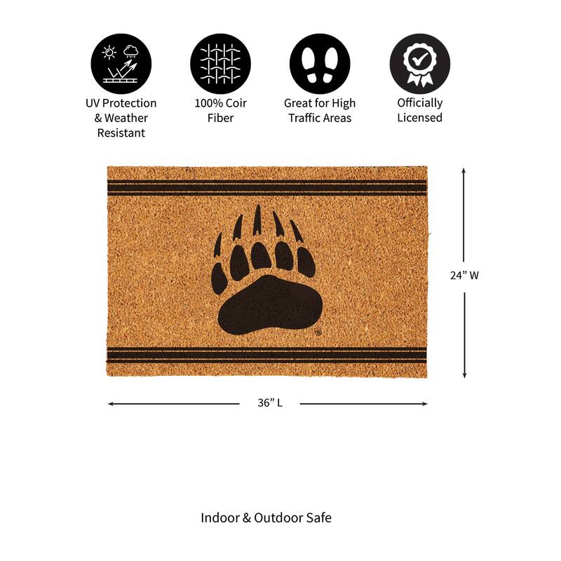 University of Montana Monochrome Indoor/Outdoor Coir Door Mat