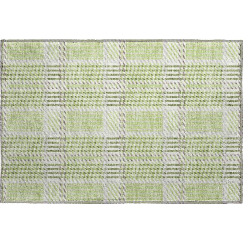 Premium Washable Super Soft Modern Plaid Mayfield Rug