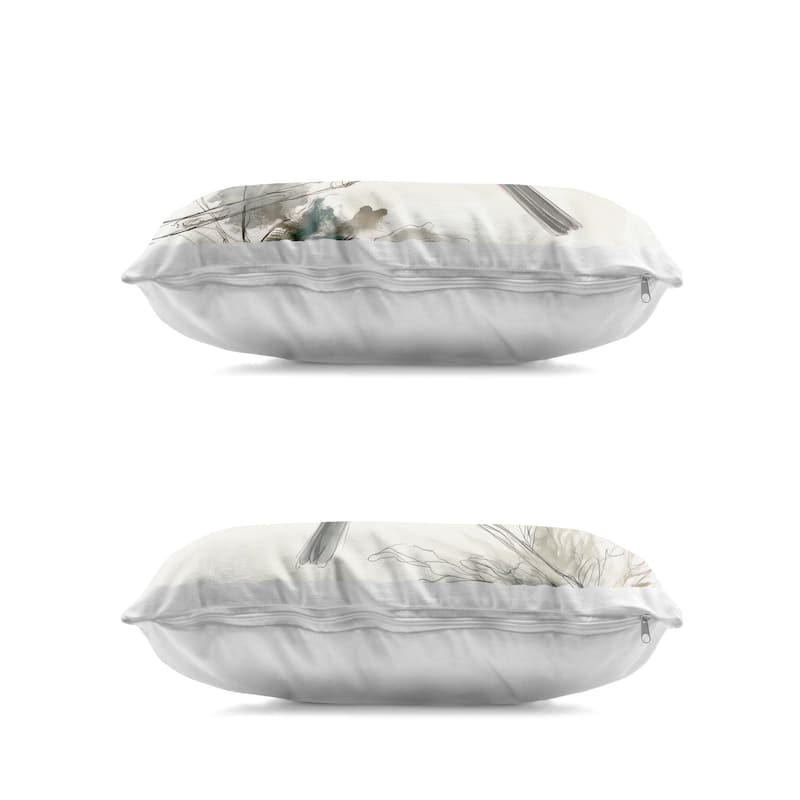 Stupell Sketched Birds on Branches Decorative Printed Throw Pillow Design by LSR Creative Studio (Set of 2)