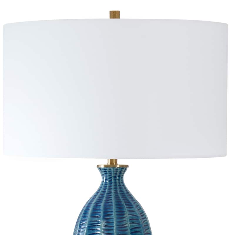 Uttermost Bixby Blue Table Lamp - 28.75" H X 17" W X 17" D