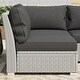 preview thumbnail 11 of 19, Corvus Oreanne 7-piece Patio Rattan Sectional Conversation Set