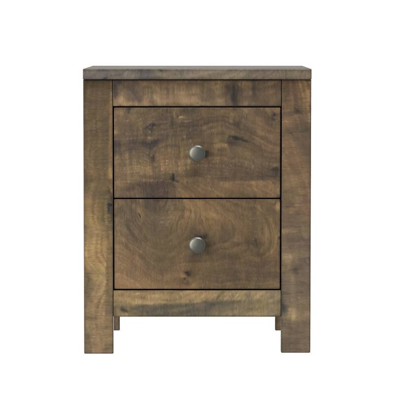 Farmhouse Wooden Nightstand Set of 2