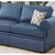 preview thumbnail 7 of 5, Sofa and Loveseat Glossy Polyfiber Cushion Couch,2pc Sofa Set