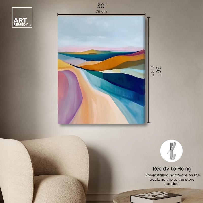 Colorful Dunes II Canvas by Art Remedy, Gallery Wrapped