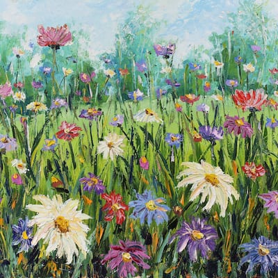 Daisy Day Indoor/Outdoor Art - Multi-color