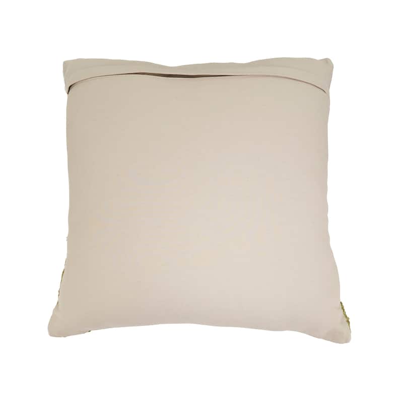 Two-Tone Fringe Throw Pillow