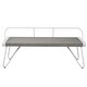preview thumbnail 3 of 5, CALAPE Industrial Entryway/ Outdoor Bench