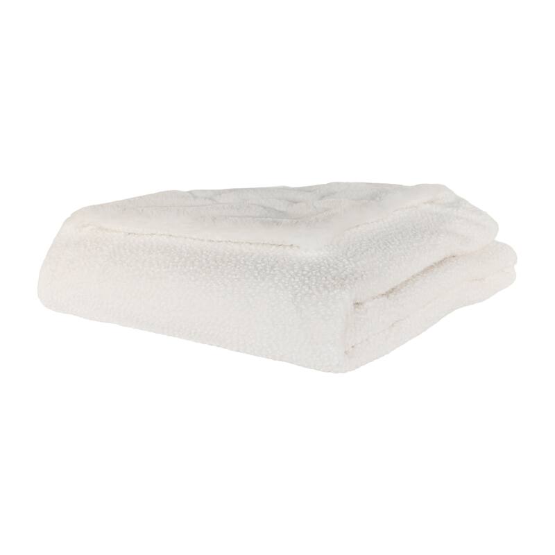 Jennifer Adams Chunky Boucle Throw Blanket