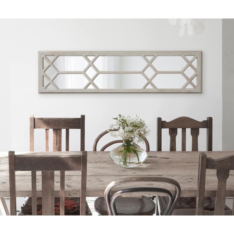 Kate and Laurel Gramlock Wood Wall Mirror - 13x48
