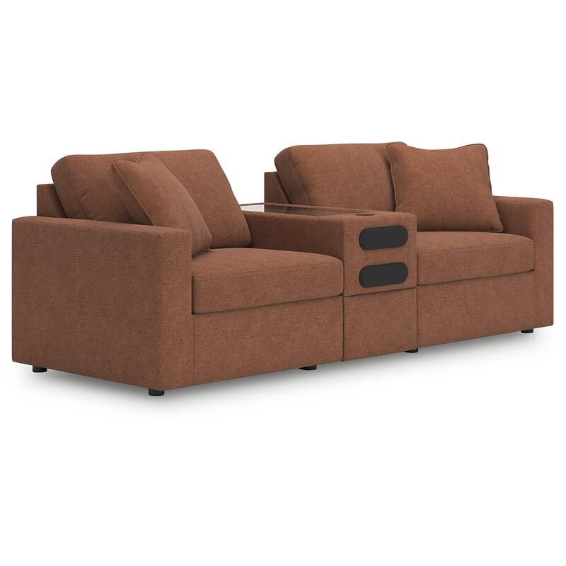Signature Design by Ashley Modmax 3-Piece Sectional with Audio Console - 93" W x 37" D x 36" H