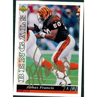 Shop Signed Francis James Cincinnati Bengals 1993 Upper Deck