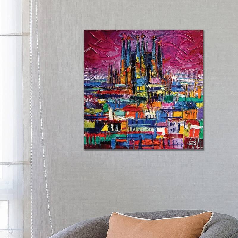 iCanvas "Barcelona Colors" by Mona Edulesco Canvas Print - 26x26x1.5