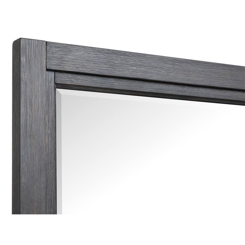 Magnussen Home Plum Creek Ravenwood Black Drawer Dresser with Landscape Mirror