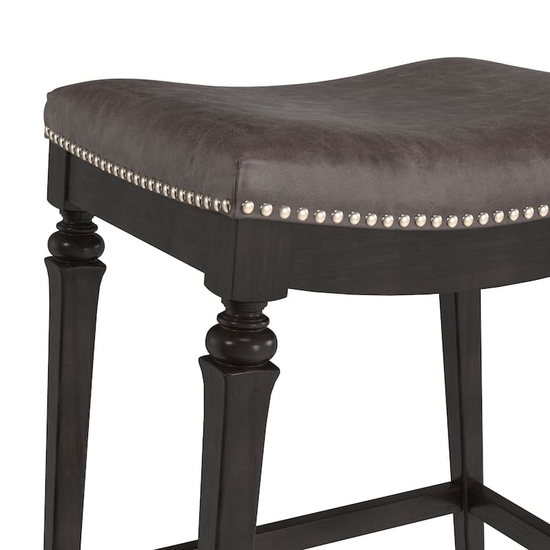 Hillsdale Furniture Vetrina Wood Backless Counter Height Stool - 21.5"W x 15.5"L x 27"H