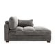 preview thumbnail 156 of 174, 41" W Plush Corduroy Chaise Lounge with Pillows