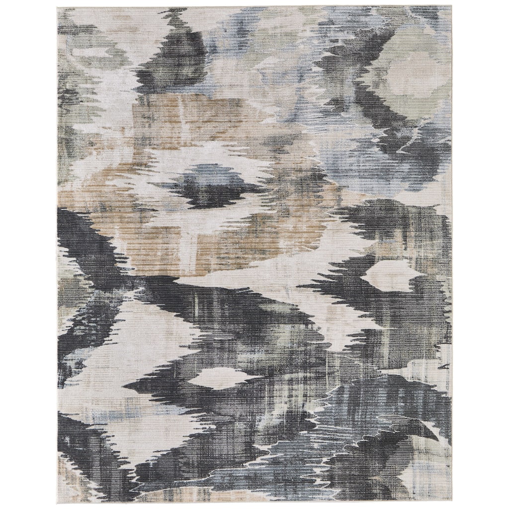 Grand Bazaar Boswell Machine Made Abstract Modern Area Rug