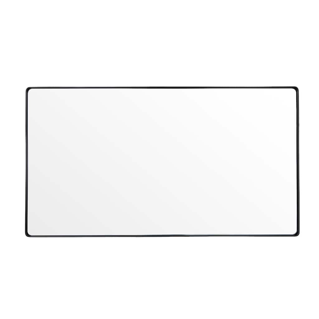 Varaluz Kye Vertical Rounded Rectangular Wall Mirror - Black