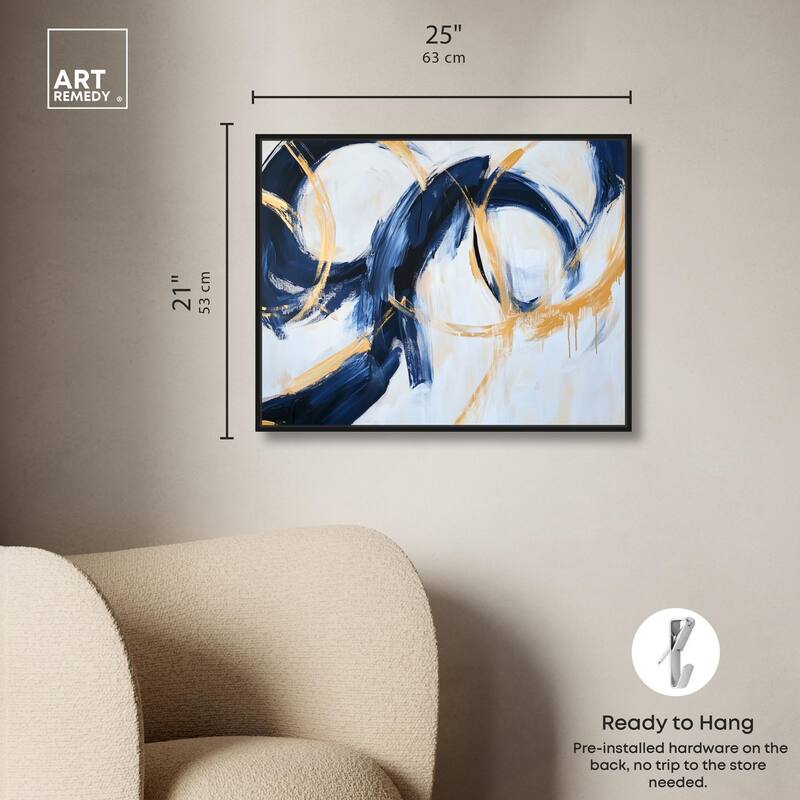 Bold Whirl II Canvas by Art Remedy