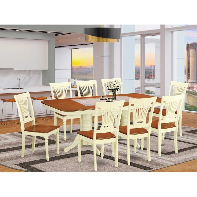 Dining Table Set 5 Piece - Kitchen Table with Chairs, 40x60/78" Extendable Table
