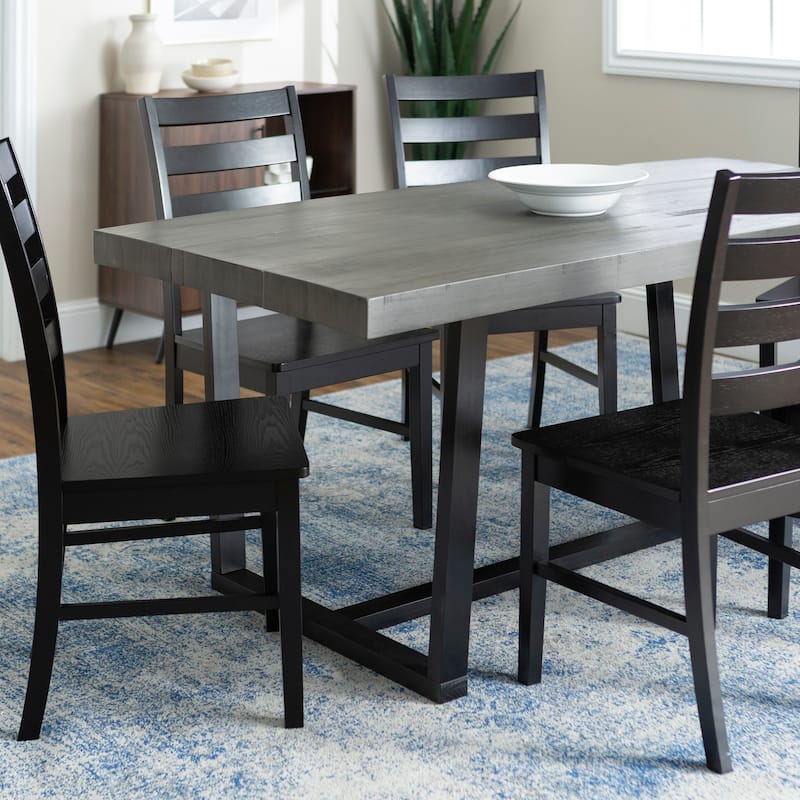 Middlebrook Solid Wood 7-Piece Dining Set with Ladder Back Chairs