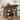3 Tier Home Bar Unit, Mini Bar Table Height Pub Table with Footrest