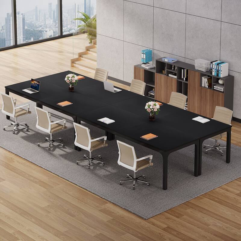 78.74" Large Rectangle Conference Table, Office Meeting/Seminar/Business Table Desk for Office Boardroom & Meeting Room