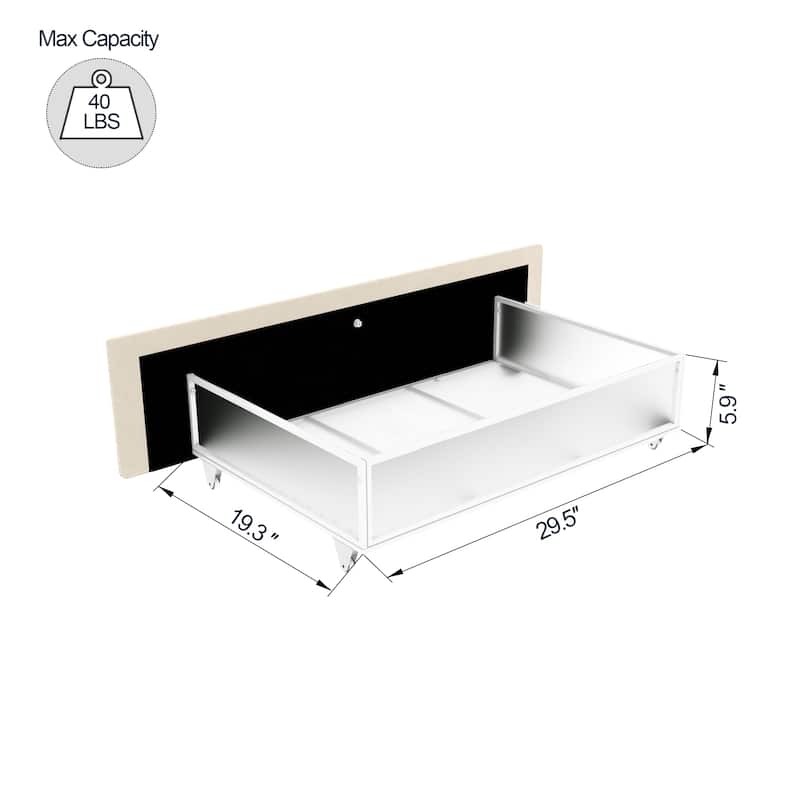 Roseville Queen Sized Upholstered Platform Bed with Drawers Christopher Knight Home