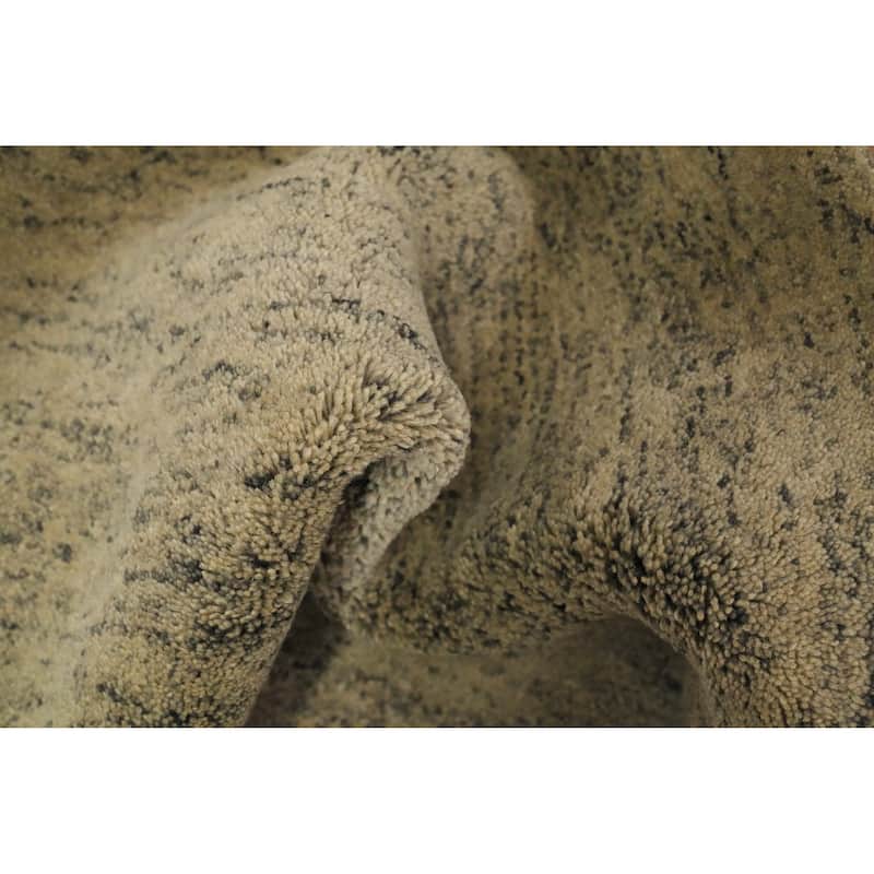 Hand Knotted Oriental 100% Wool Carpet Modern Modern Beige & Ivories Gabbeh Area Rug - 7' 11'' X 5' 8''